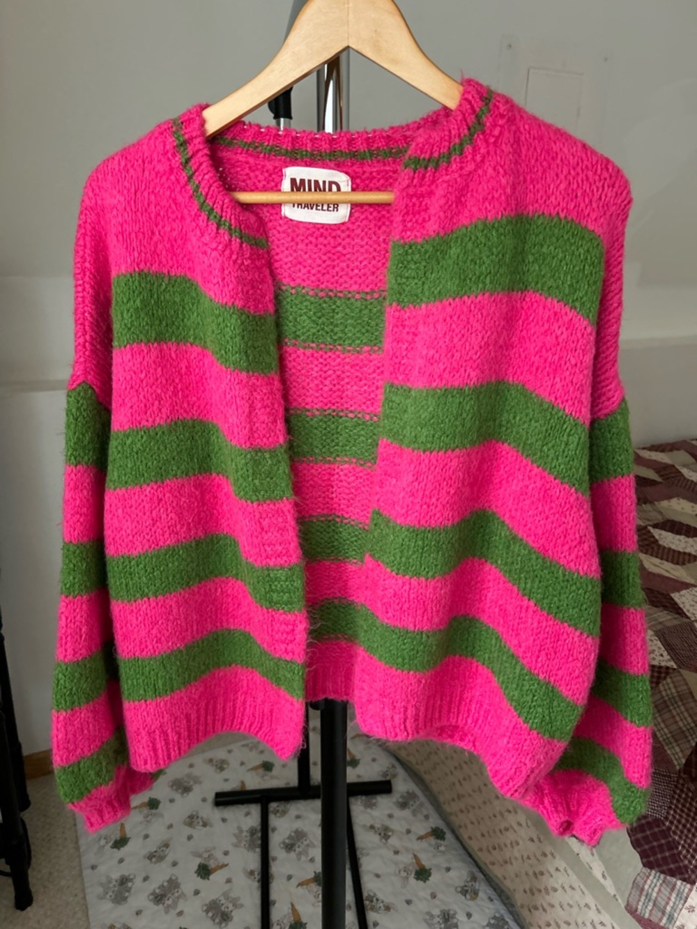 Mind Traveler Knit Striped Cardigan Sweater